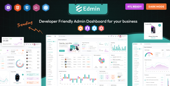 Edmin – Bootstrap Admin Dashboard Html Template
