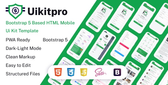 UikitPro – Wallet & Banking HTML Mobile Template
