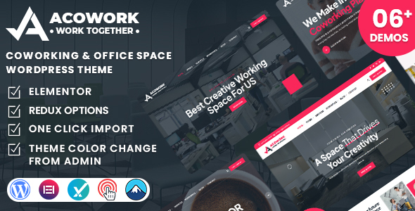 Acowork – Coworking & Office Space WordPress Theme