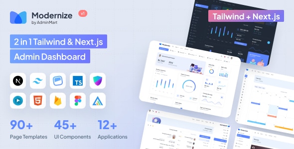 Modernize – Tailwind Next.js Admin Dashboard Template