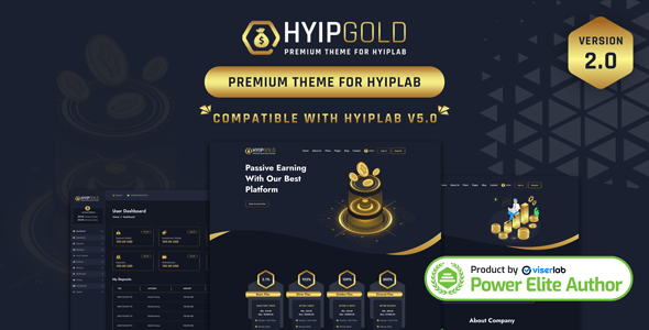 HyipGold – Premium Theme For HYIPLAB
