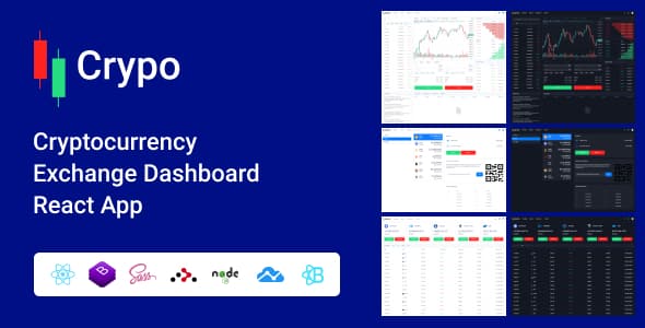 Crypo – Cryptocurrency Exchange Dashboard React App