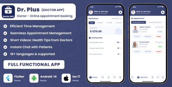 Free download Dr.Plus – Doctor app for Doctors Appointments Managements & Diagnostic on chat or vide