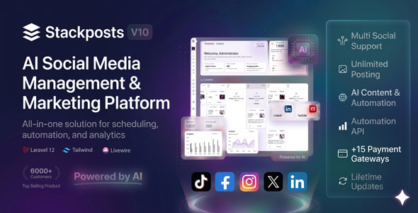 Stackposts – AI Social Media Management & Marketing SaaS Platform