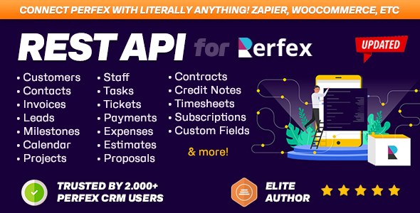 REST API module for Perfex CRM – Connect your Perfex CRM with third party applications