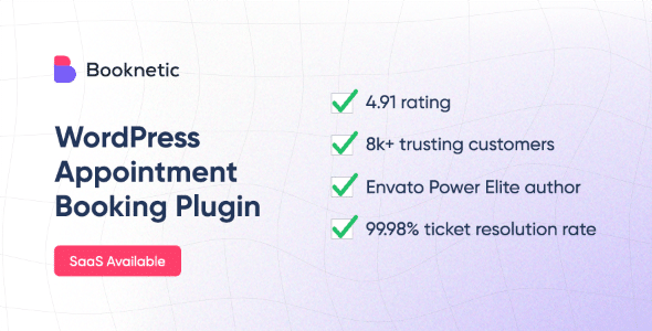 Booknetic – Appointment Booking & Appointment Scheduling & Calendar reservation [SaaS]