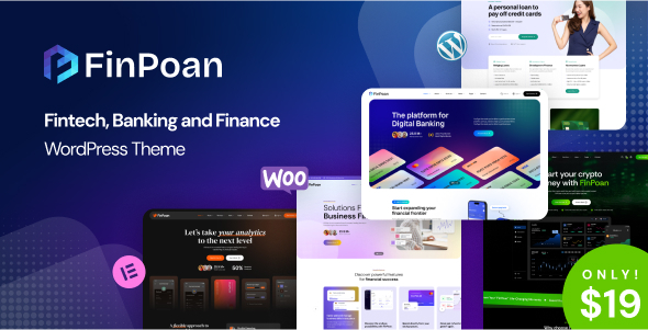 FinPoan – Fintech, Banking and Finance WordPress Theme
