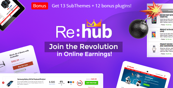 REHub – Price Comparison, Multi Vendor Marketplace Wordpress Theme