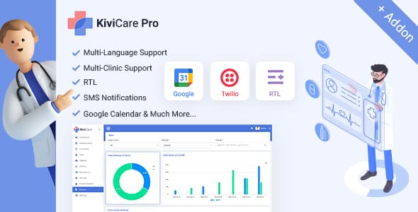 Kivicare Pro – Clinic & Patient Management System EHR (Add-on)