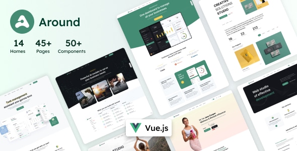 Around – Vue Multipurpose Landing Template